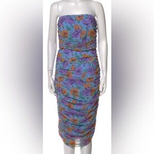 Veronica Beard flower patterned midi-dress. NWOT.